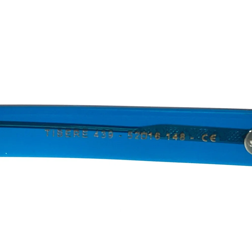 Jean Lafont Eyeglasses Frames TISERE 439 Shiny Blue Rectangle Full Rim 52-16-148
